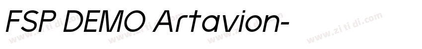 FSP DEMO Artavion字体转换 FSP DEMO Artavion字体转换